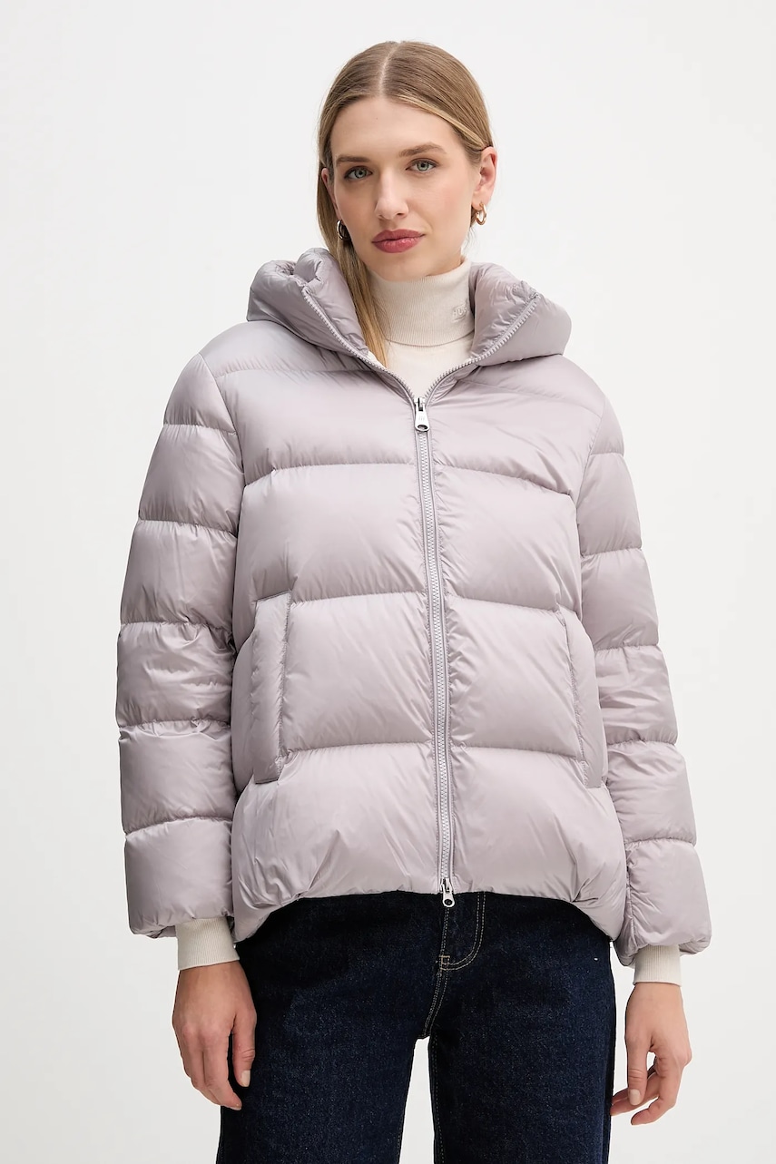 Hetrego geacă de puf ARINA culoarea violet, de iarna, oversize, 8P600