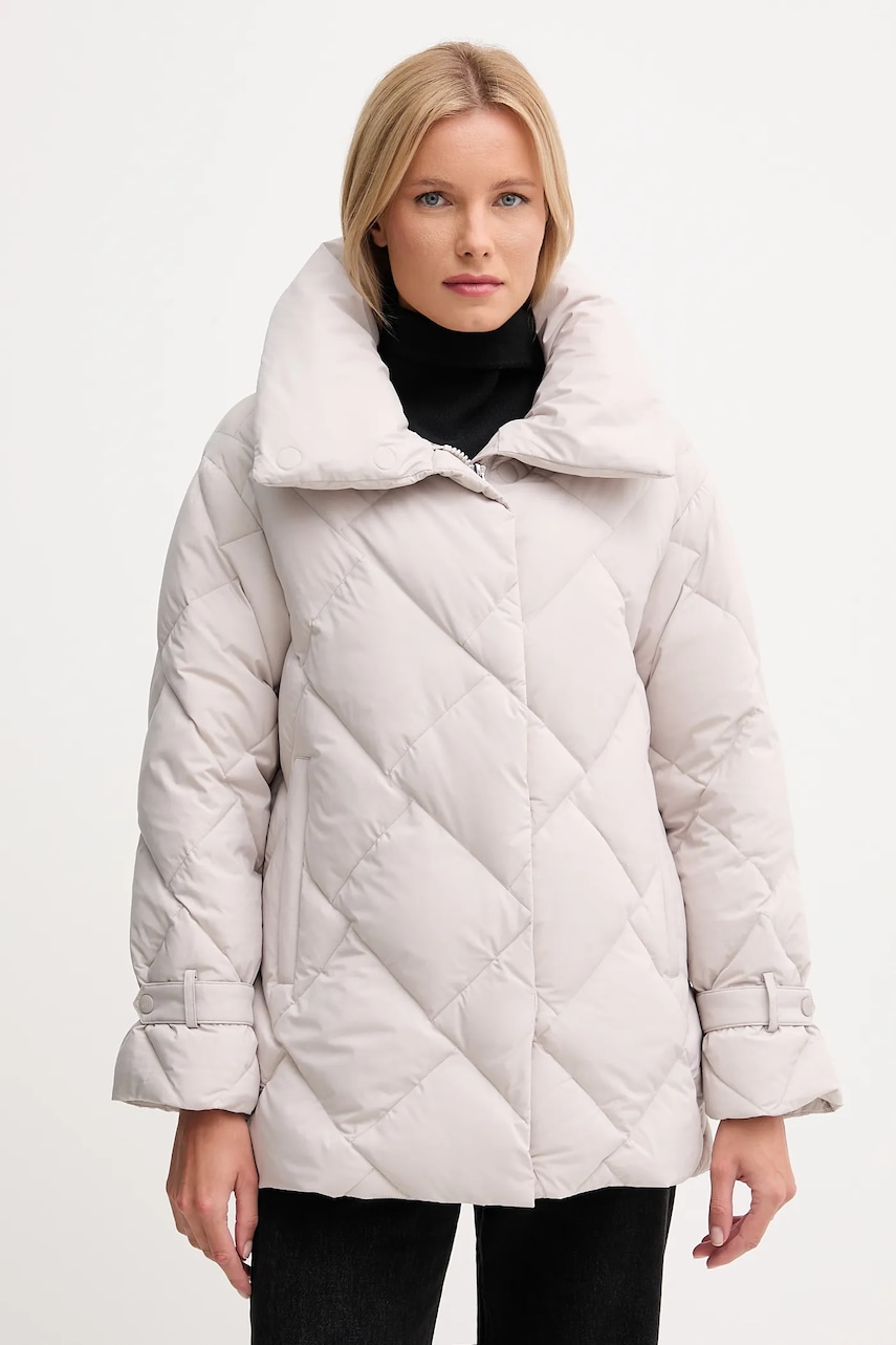 Hetrego geacă de puf QUENBY culoarea gri, de iarnă, 8P696