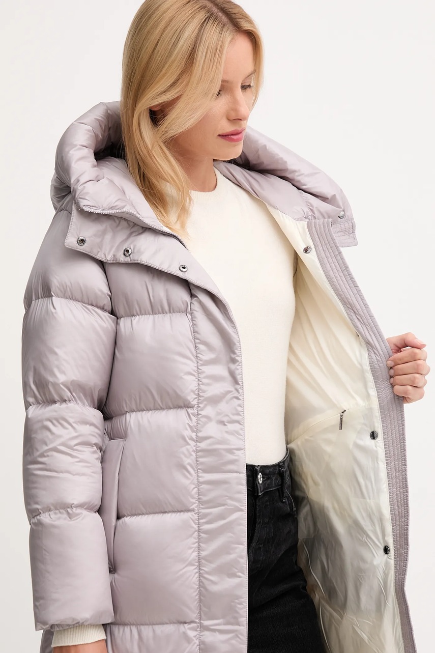 Μπουφάν με επένδυση από πούπουλα Hetrego KAREN χρώμα: μοβ, 8P605 φωτογραφία