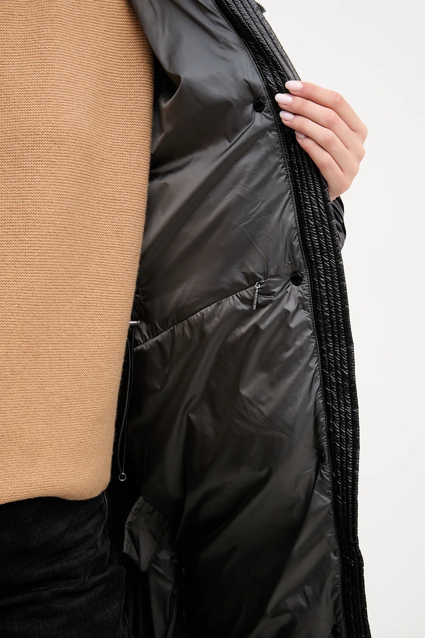 Μπουφάν με επένδυση από πούπουλα Hetrego EIFEL χρώμα: μαύρο, 8P781 φωτογραφία