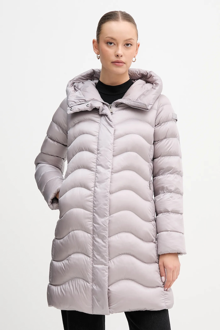 Levně Péřová bunda Hetrego EMU fialová barva, zimní, 8P603