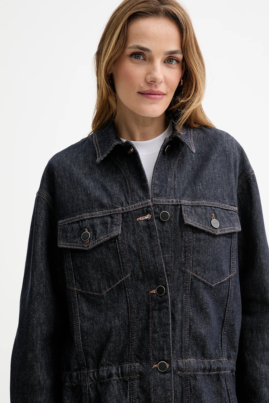 Bavlněná džínová bunda AllSaints DENBY (obrázek 4)