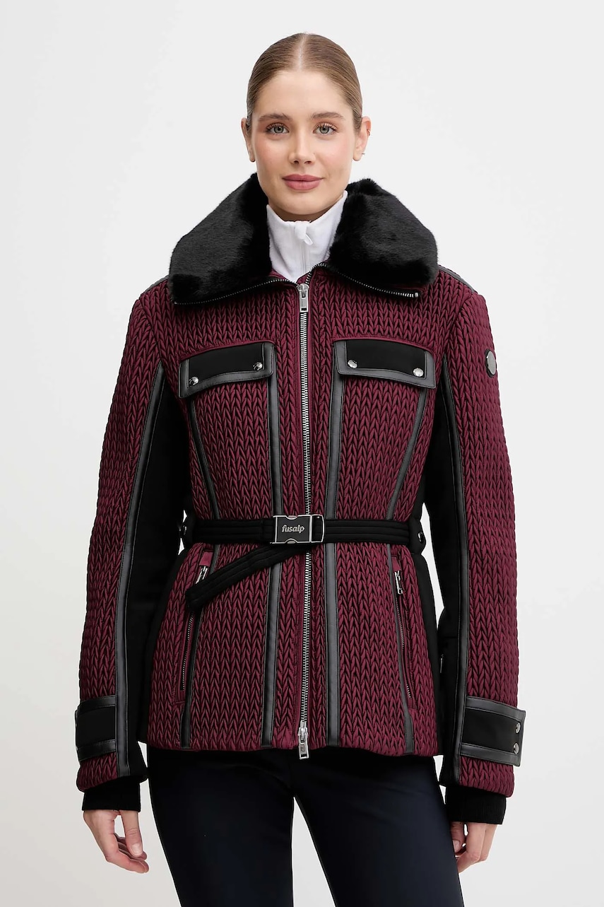 Fusalp geacă Alixa culoarea bordo, I1003