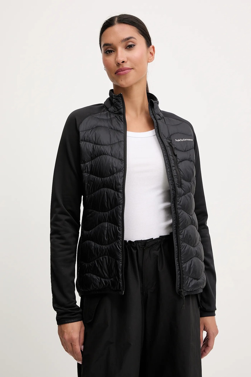 Μπουφάν με επένδυση από πούπουλα Peak Performance HELIUM χρώμα: μαύρο, G79839 φωτογραφία