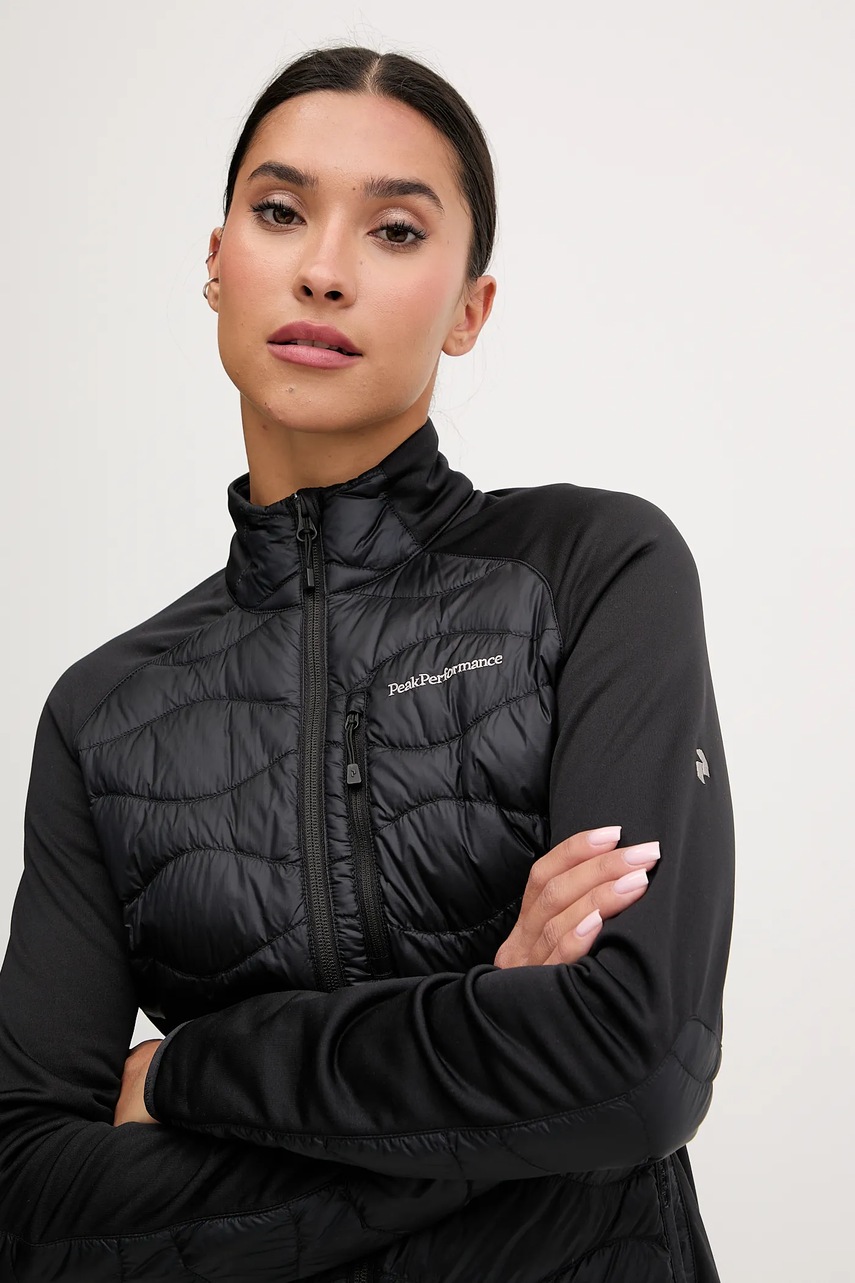 Μπουφάν με επένδυση από πούπουλα Peak Performance HELIUM χρώμα: μαύρο, G79839 φωτογραφία