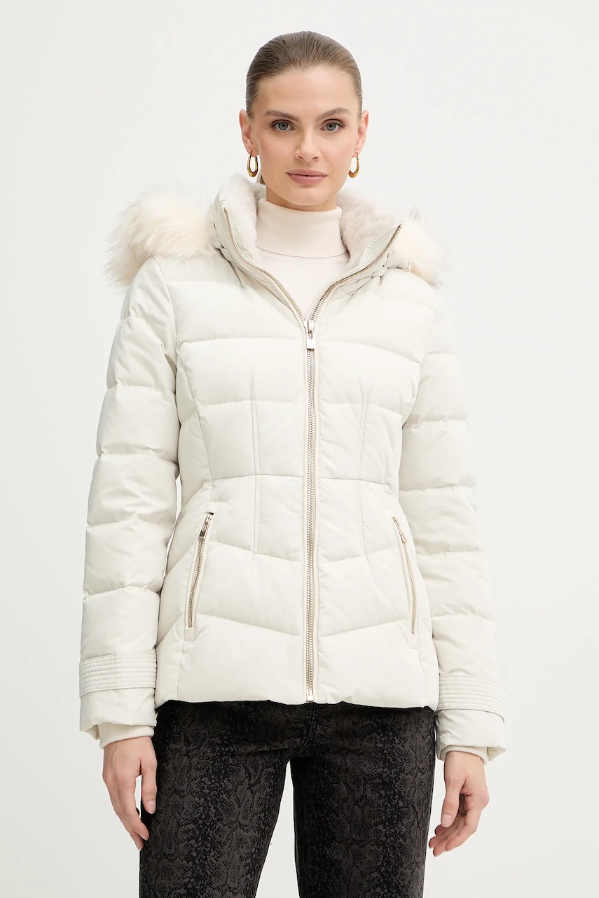 Morgan geacă de puf culoarea bej, de iarnă, GITELA