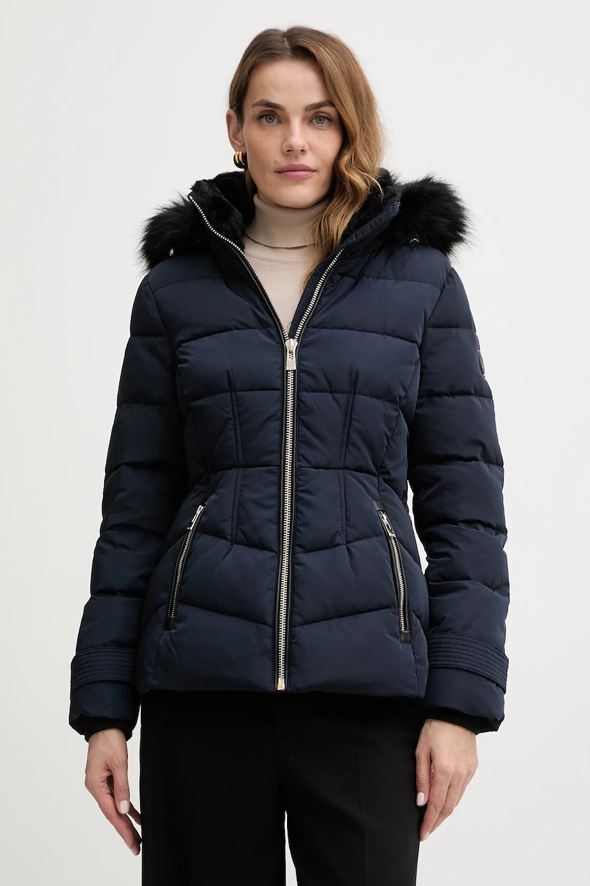 Morgan geacă de puf culoarea bleumarin, de iarnă, GITELA