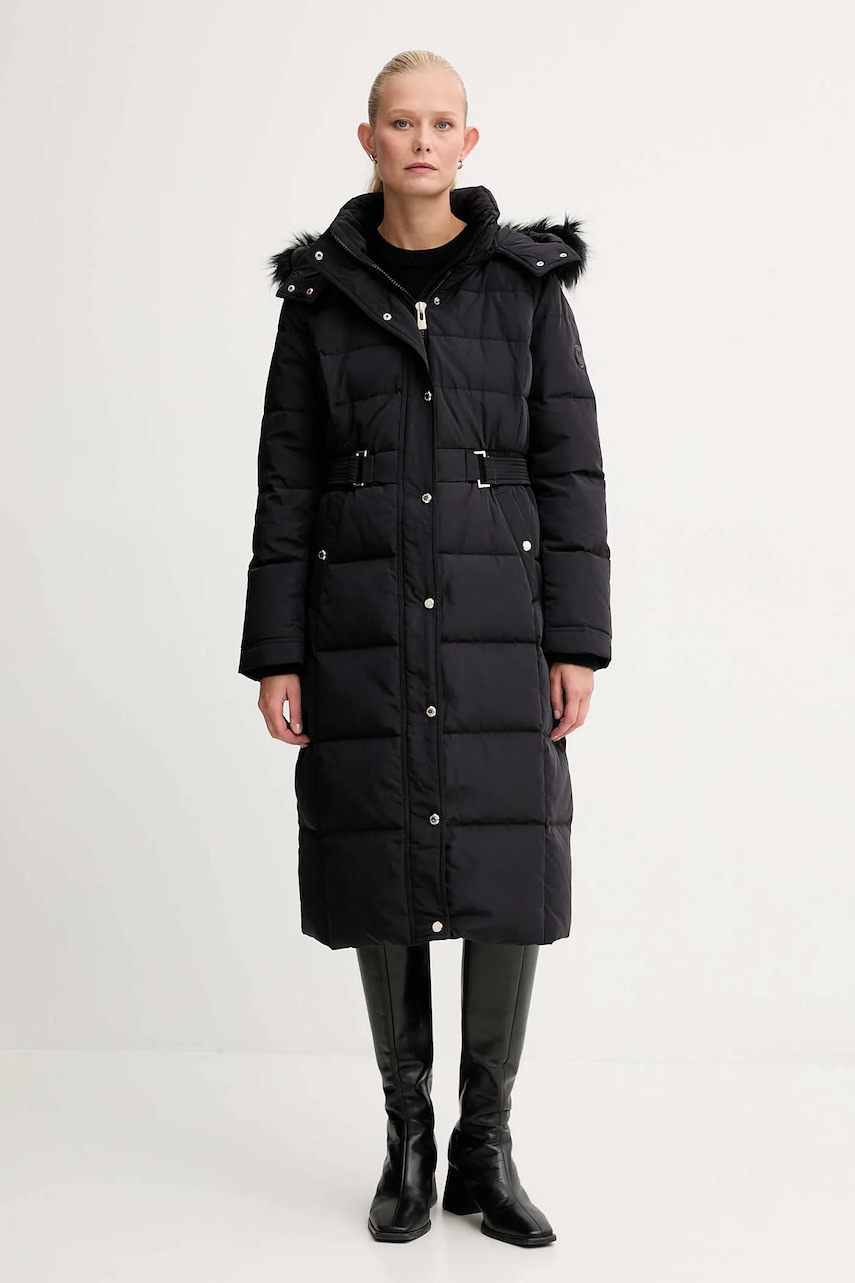 Morgan geacă de puf culoarea negru, de iarnă, GSARI