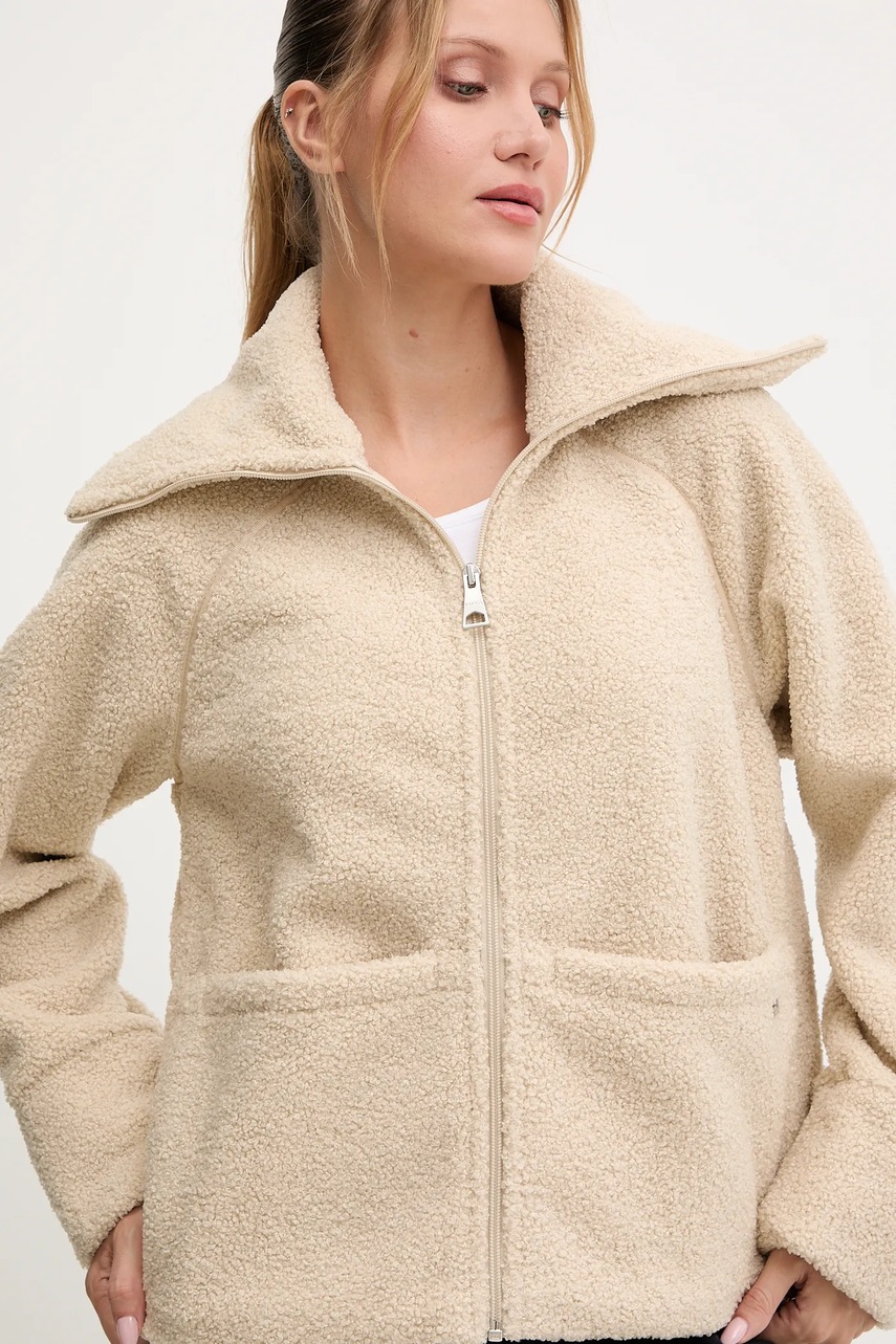 Μπλούζα Casall χρώμα: μπεζ, 25200 φωτογραφία