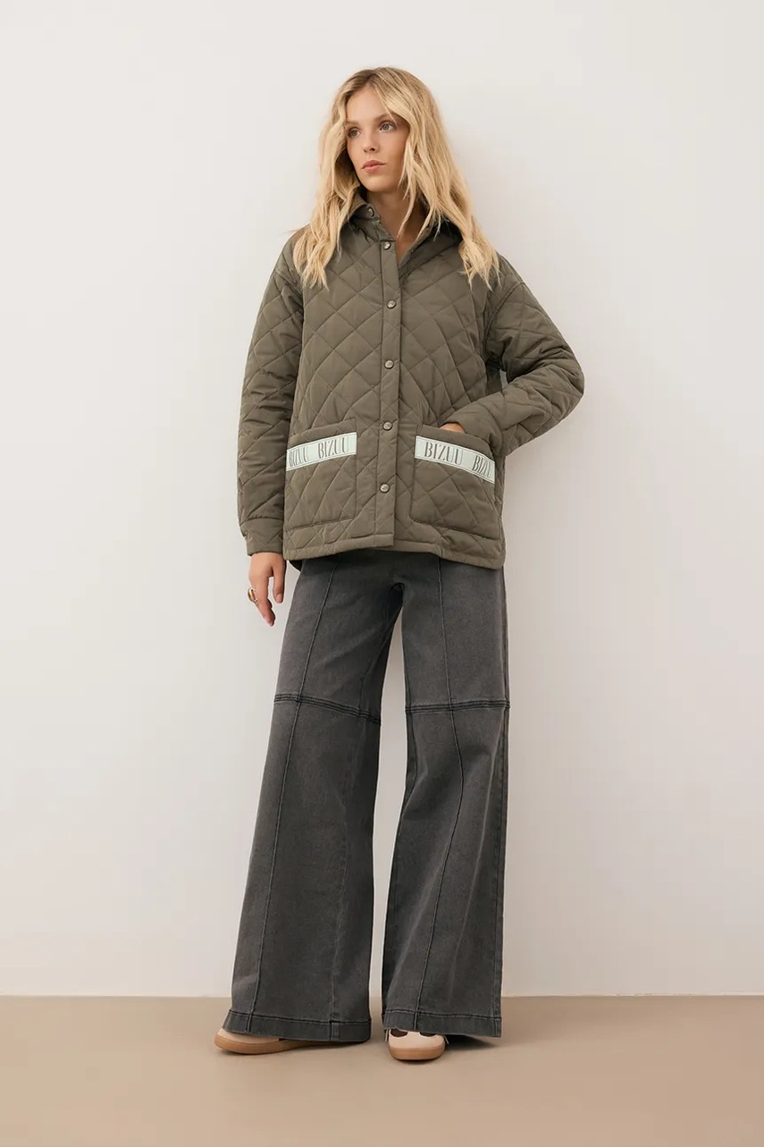 Μπουφάν Bizuu MARIN χρώμα: πράσινο, MARIN KHAKI φωτογραφία