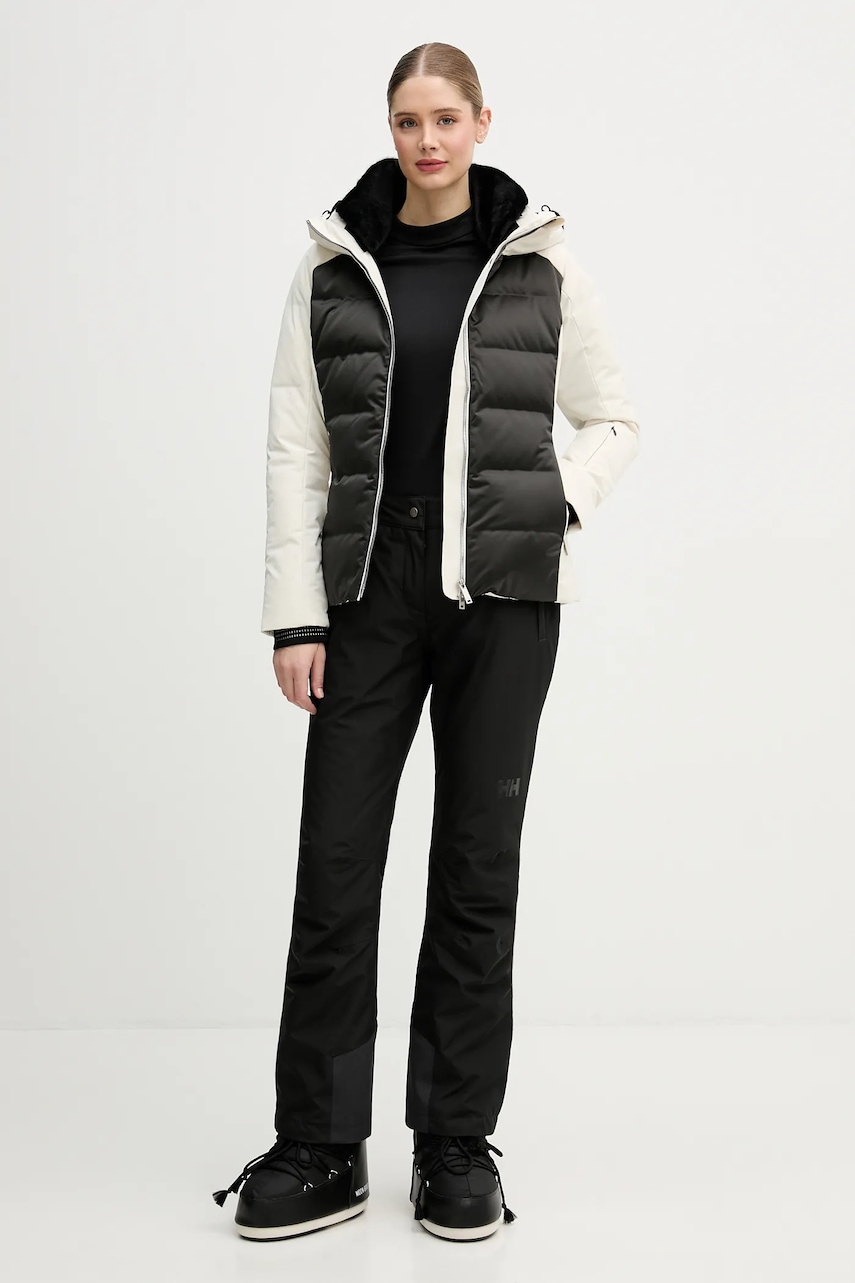 Πουπουλένιο μπουφάν για σκι Descente MARY χρώμα: μπεζ, DW5FDJ02LU φωτογραφία