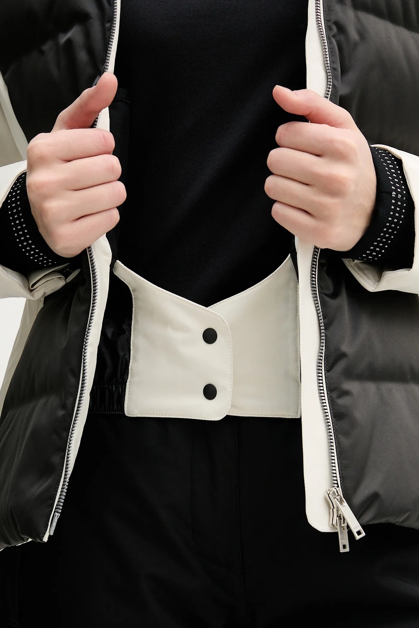 Πουπουλένιο μπουφάν για σκι Descente MARY χρώμα: μπεζ, DW5FDJ02LU φωτογραφία