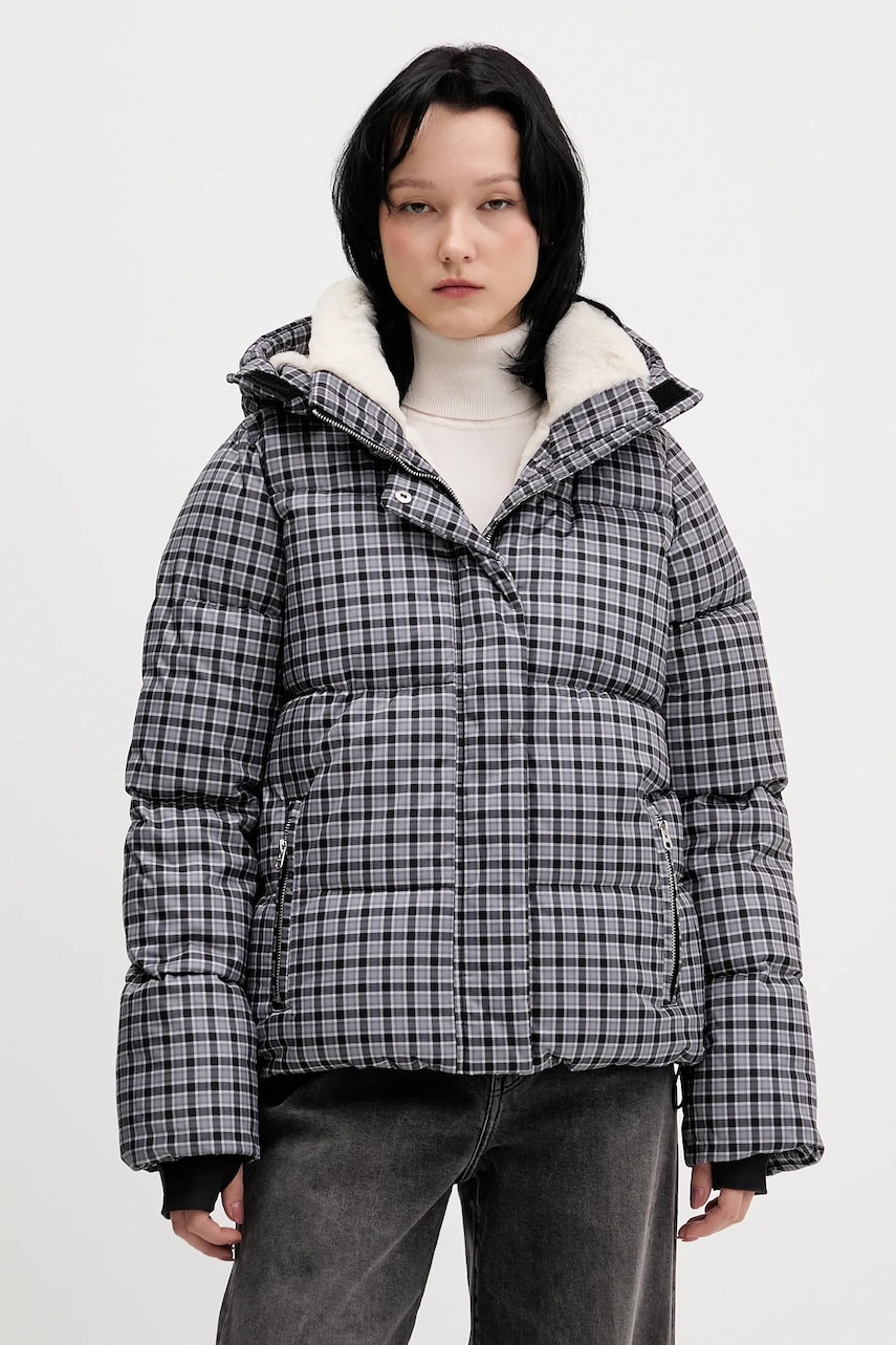 Hollister Co. geacă culoarea negru, de iarnă, KI344-5066-910