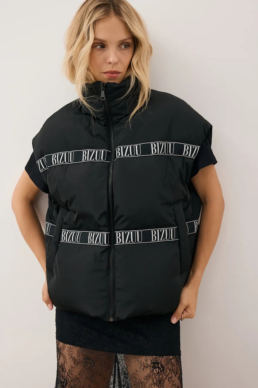 Bizuu vestăde puf AYASE culoarea negru, de iarnă, AYASE CZARNY