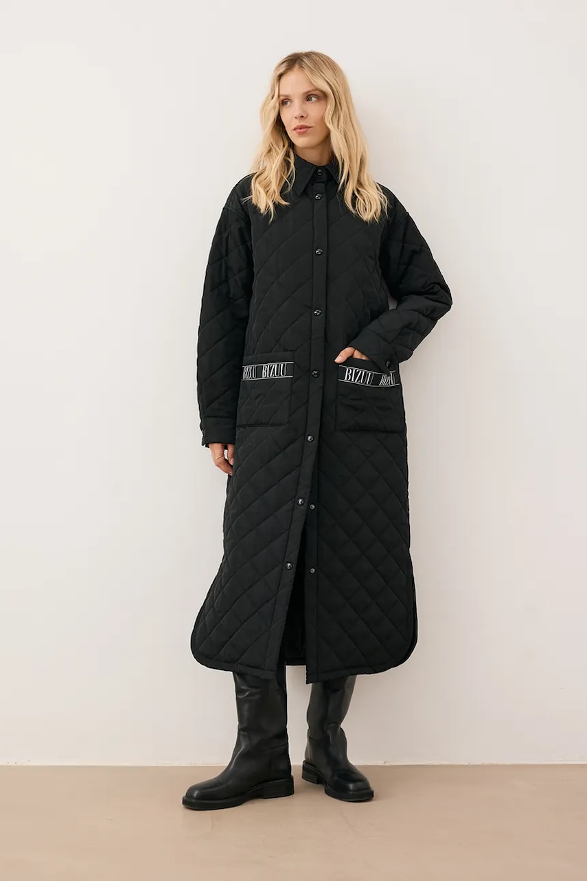 Bizuu geacă MAREVIA culoarea negru, de tranziție, oversize, MAREVIA CZARNY