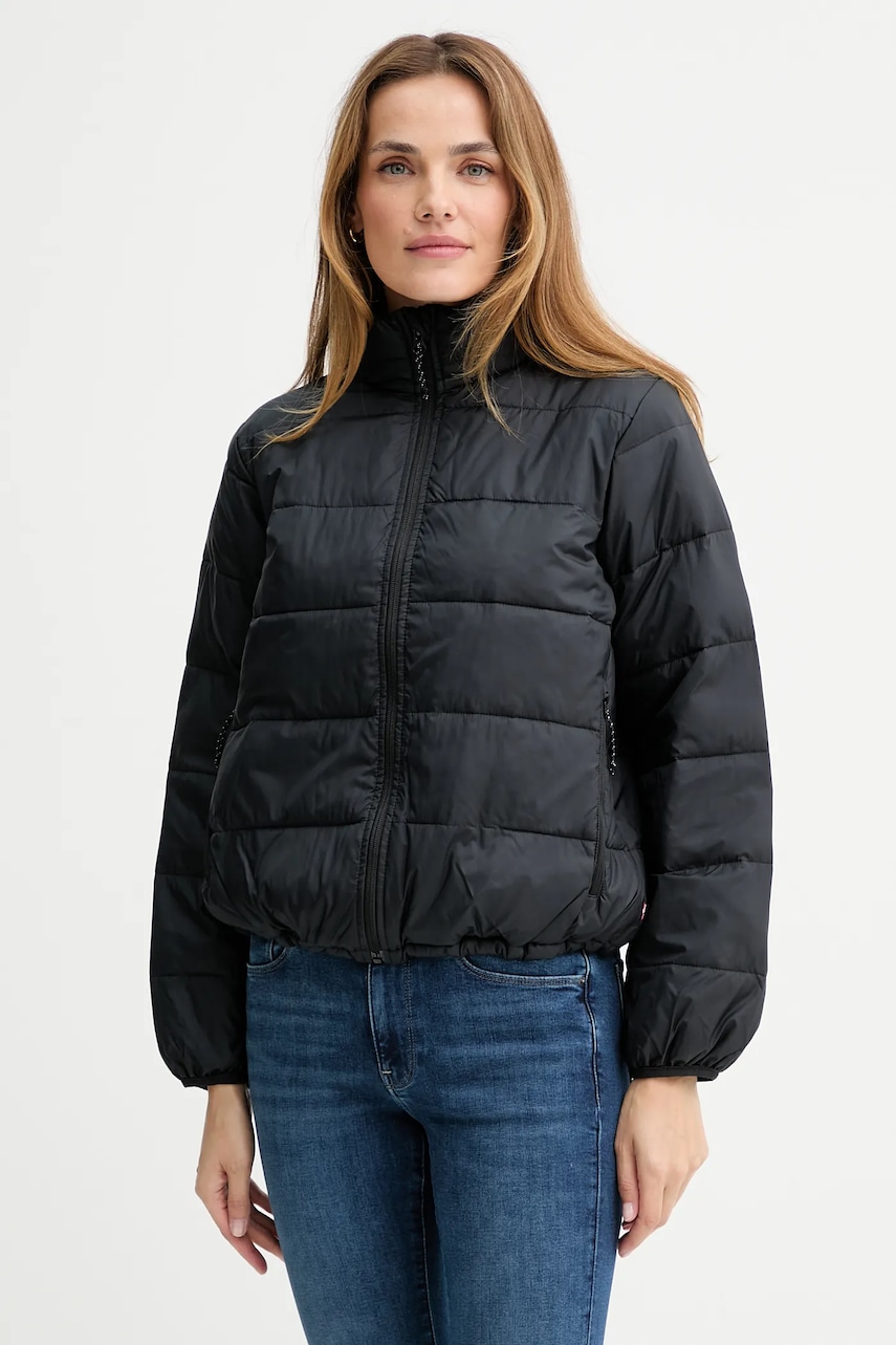 Levi's geacă culoarea negru, de tranziție, 000WH