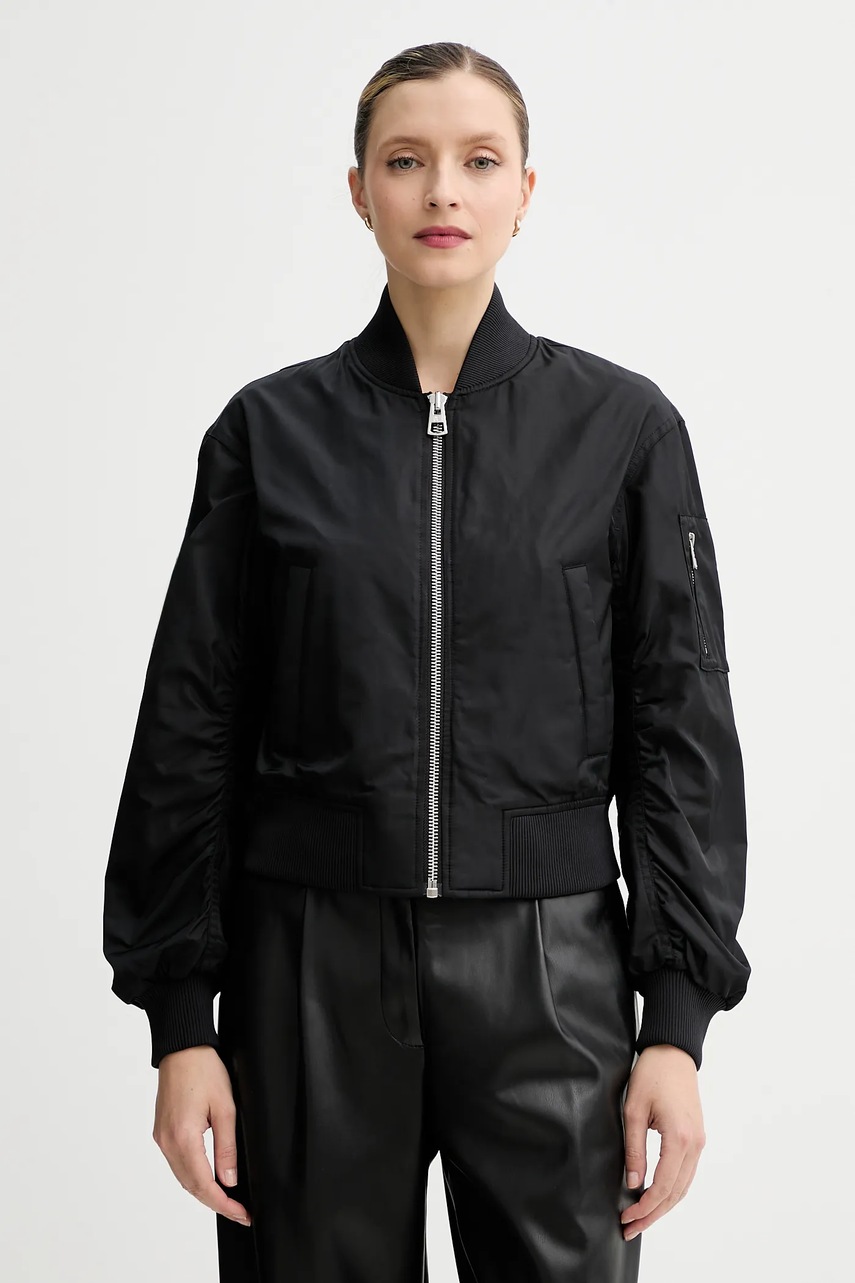 Marc O\'Polo geacă bomber culoarea negru, de tranziție, oversize, 506127070033