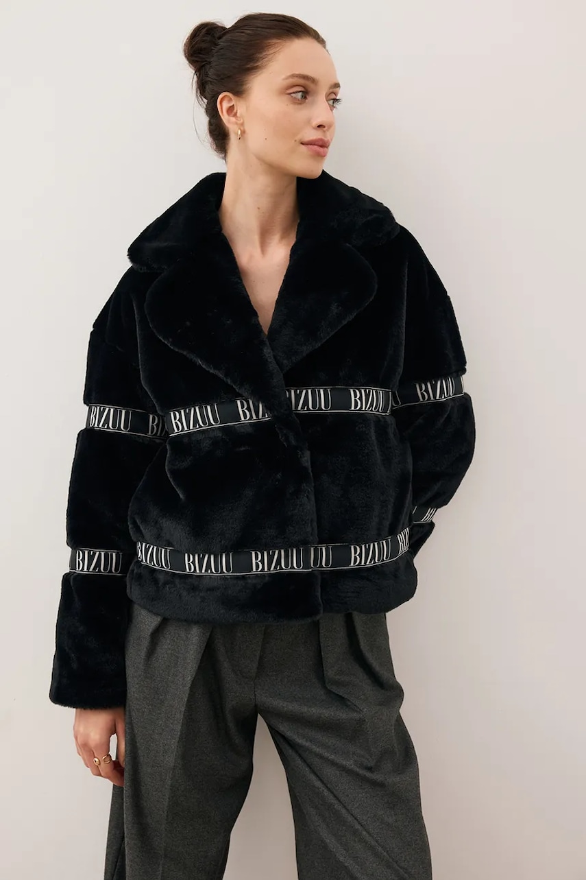 Bizuu geacă GREGORIA culoarea negru, de tranziție, oversize, GREGORIA CZARNY
