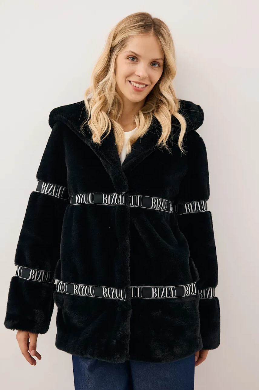 Bizuu geacă MILANO culoarea negru, de tranzitie, MILANO CZARNY