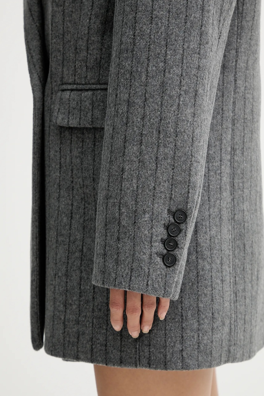 Παλτό με προσθήκη μαλλιού IRO WM07NIMI χρώμα: γκρι, NIMI φωτογραφία