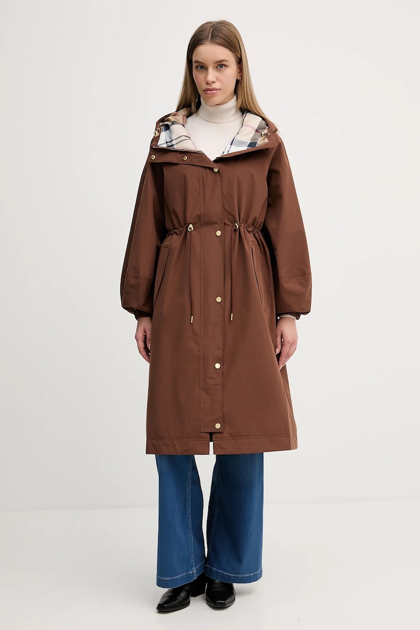 Barbour geacă de ploaie culoarea maro, de tranziție, LWB0912