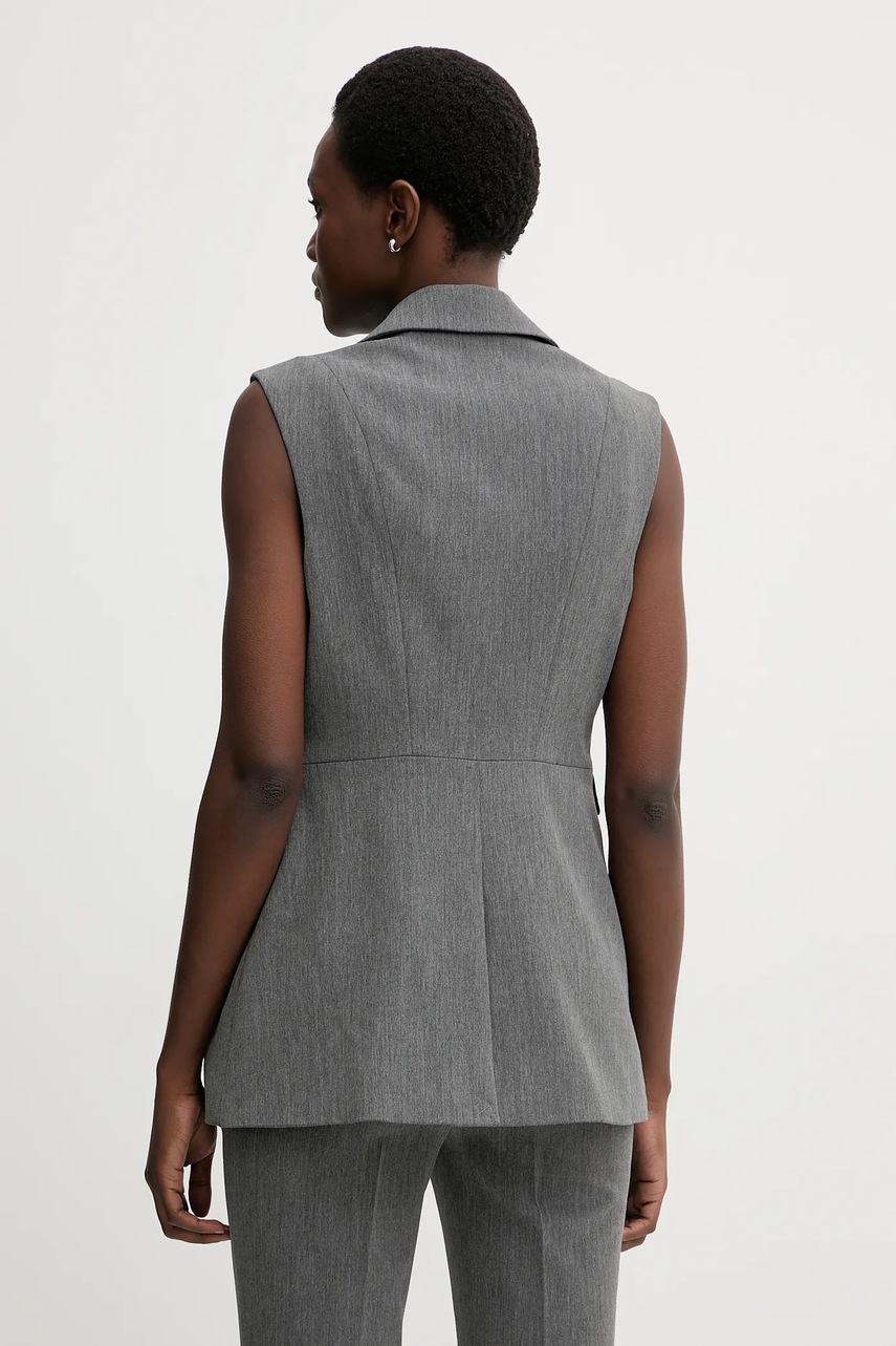 Γιλέκο AllSaints ASTRA χρώμα: γκρι, W043QD φωτογραφία