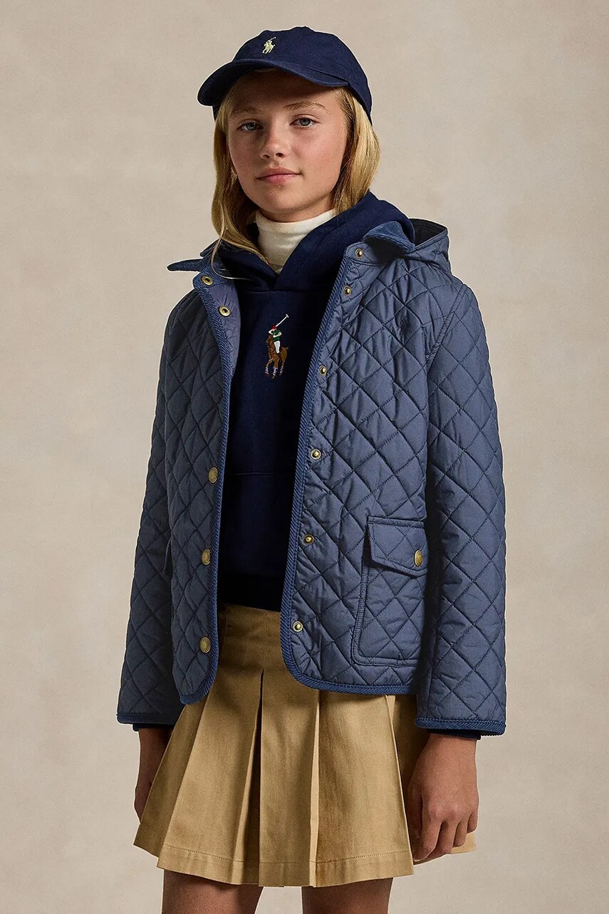 Levně Bunda Polo Ralph Lauren tmavomodrá barva, 313910983001