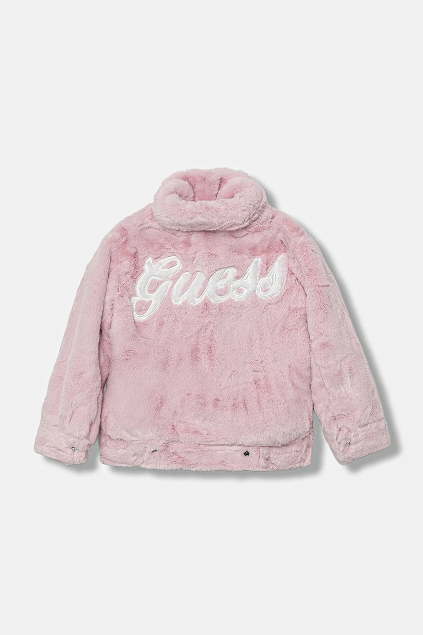 Levně Dětská bunda Guess růžová barva, J5YL18 K8BV0