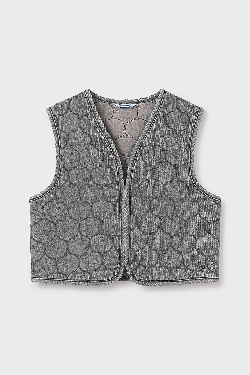 Детский джинсовый жилет Mayoral цвет серый 7319