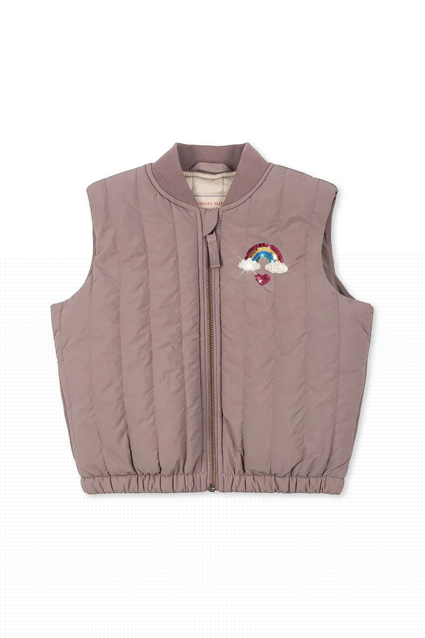 Детская безрукавка Konges Sløjd JUNO SEQUIN VEST цвет розовый KS104077 Детская безрукавка Konges Sløjd JUNO SEQUIN VEST цвет розовый KS104077