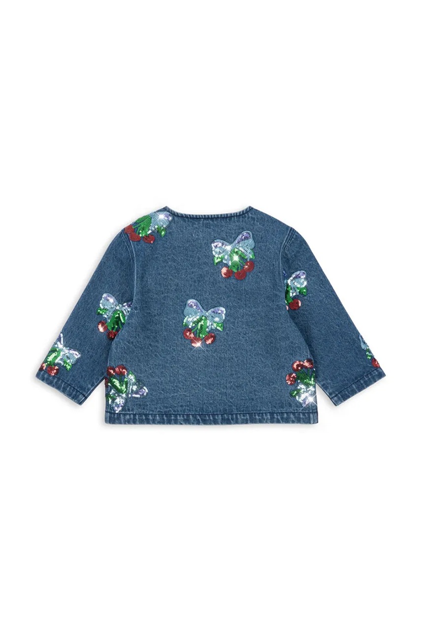 Dětská bavlněná bunda Konges Sløjd MAGOT SEQUIN DENIM JACKET GOTS (obrázek 3)