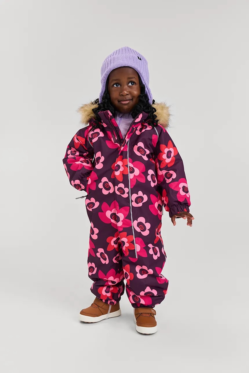 Reima combinezon bebe Lappi culoarea violet, 5100129C.G