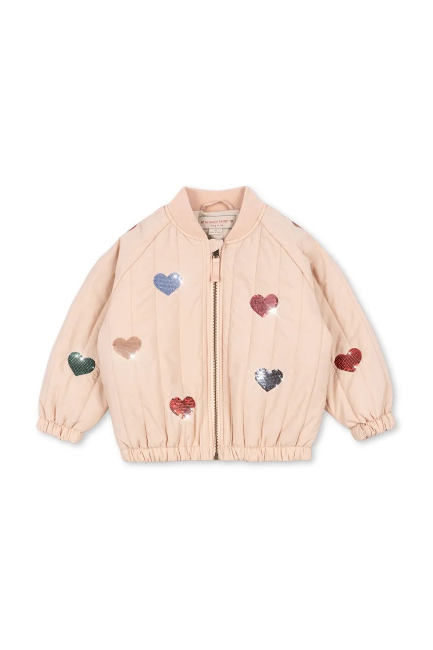 Куртка Konges Sløjd JUNO SEQUIN BOMBER JACKET цвет розовый KS103490