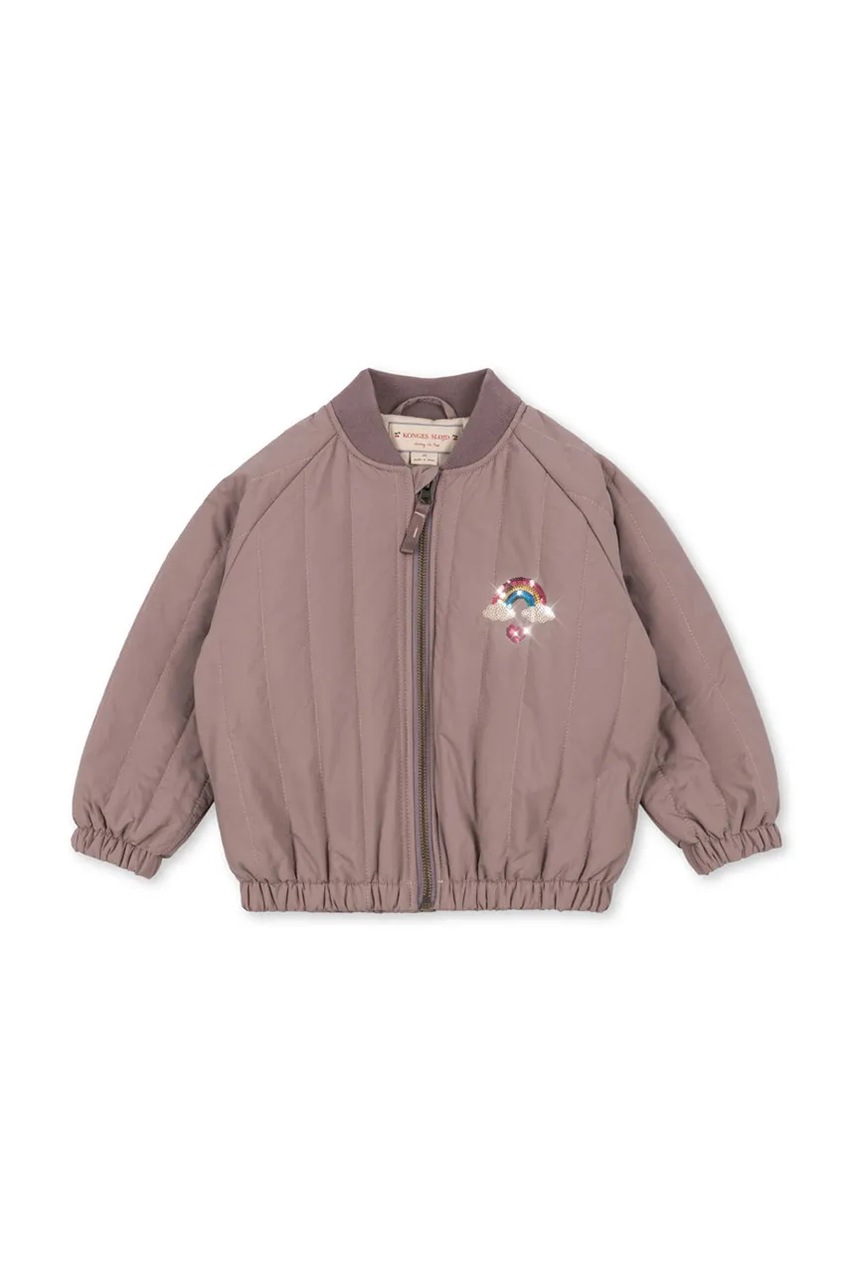 Куртка Konges Sløjd JUNO SEQUIN BOMBER JACKET цвет розовый KS103490