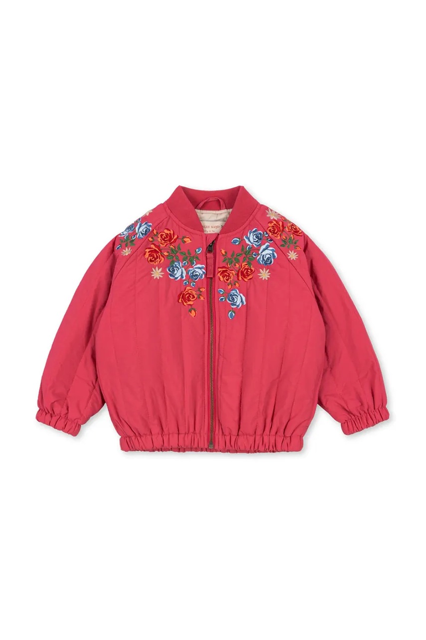 Детская куртка-бомбер Konges Sløjd JUNO BOMBER JACKET цвет розовый KS103484 Детская куртка-бомбер Konges Sløjd JUNO BOMBER JACKET цвет розовый KS103484