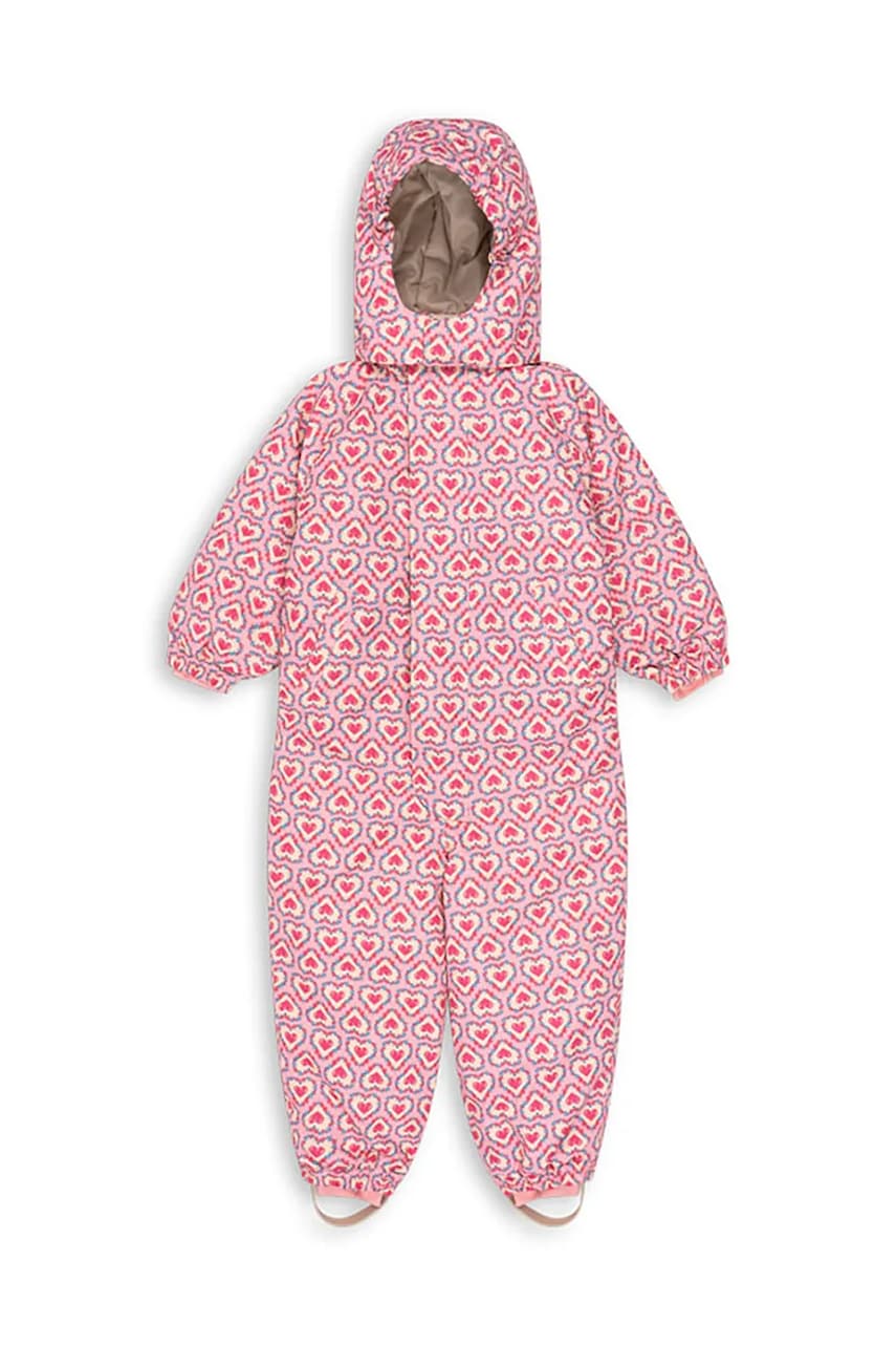 Konges Sløjd salopetă copii NOHR SNOWSUIT PRINT culoarea roz, KS103517