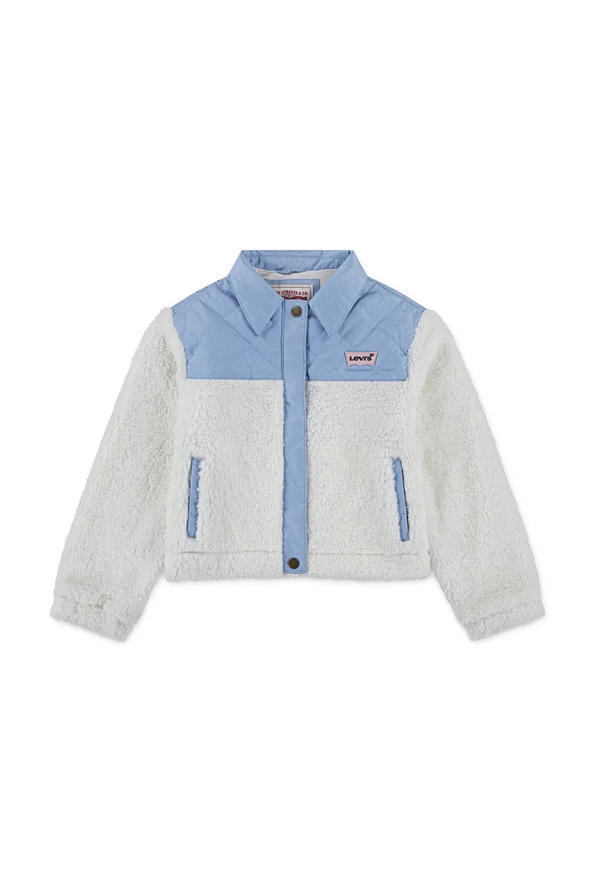 Levně Dětská bunda Levi's BIG PKT SHEPA TRUCKER béžová barva, 3EN635