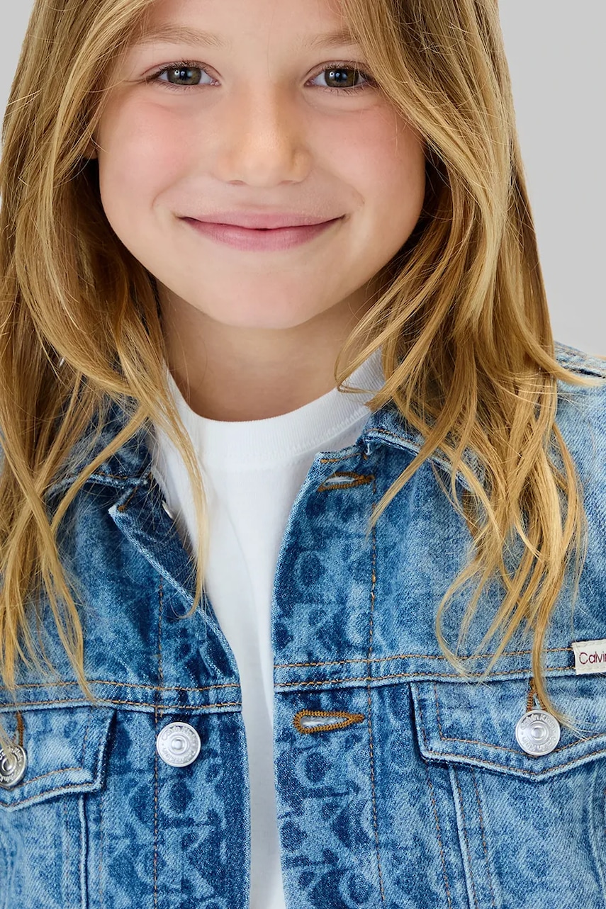 Detská rifľová bunda Calvin Klein Jeans