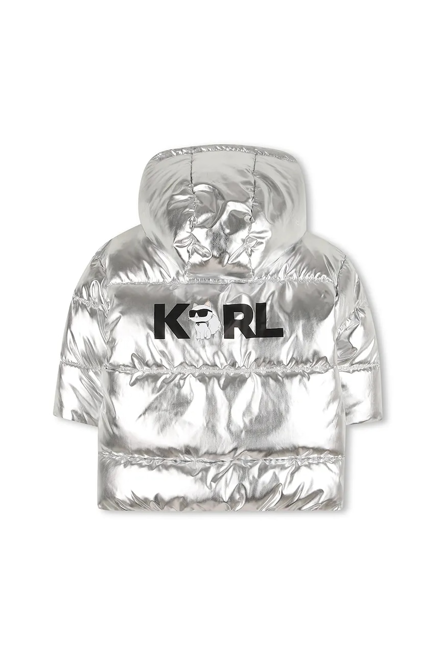 Детская куртка Karl Lagerfeld цвет серебрянный Z30654 Детская куртка Karl Lagerfeld цвет серебрянный Z30654