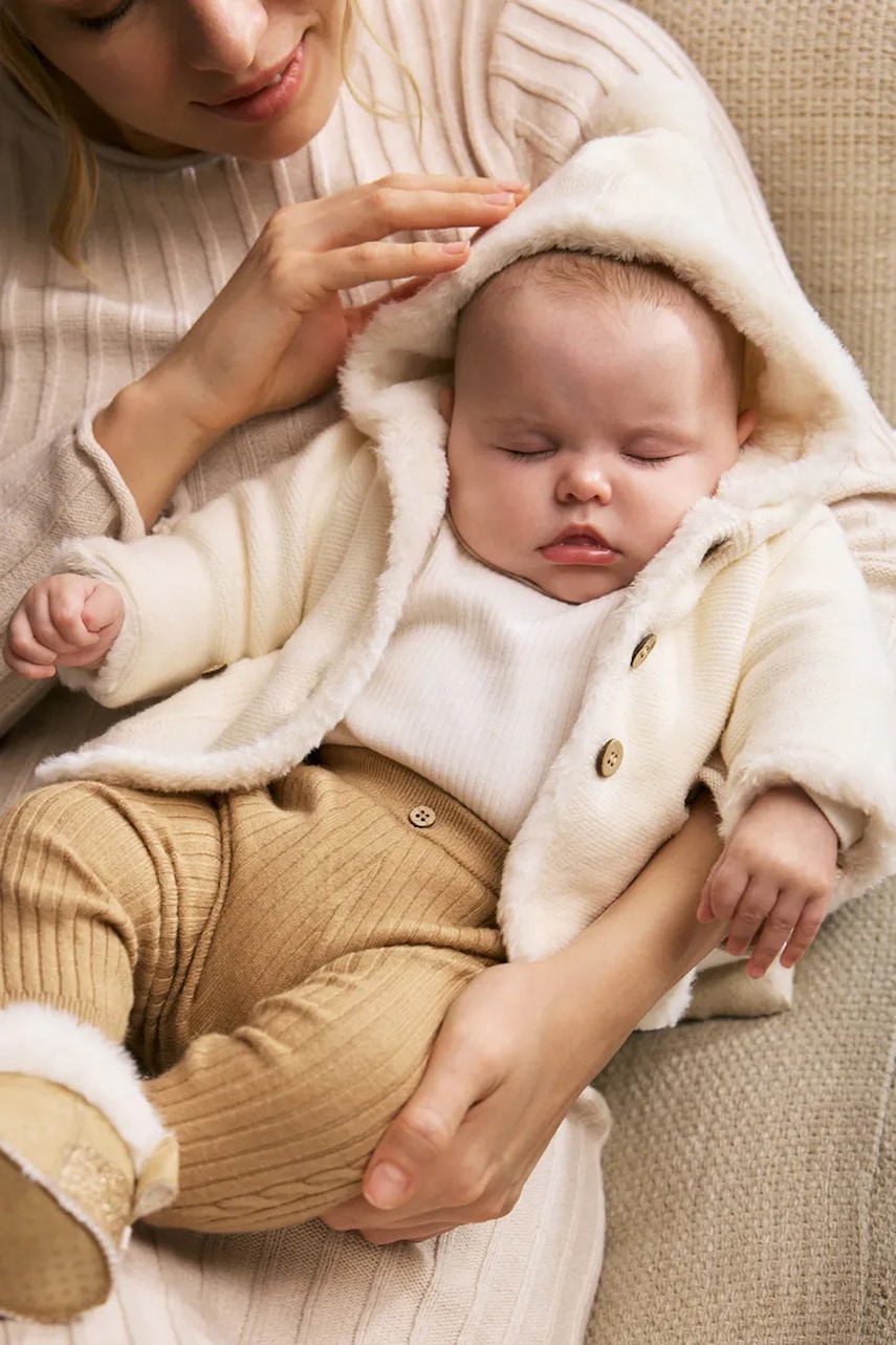 Mayoral Newborn geacă bebe culoarea bej, 2333