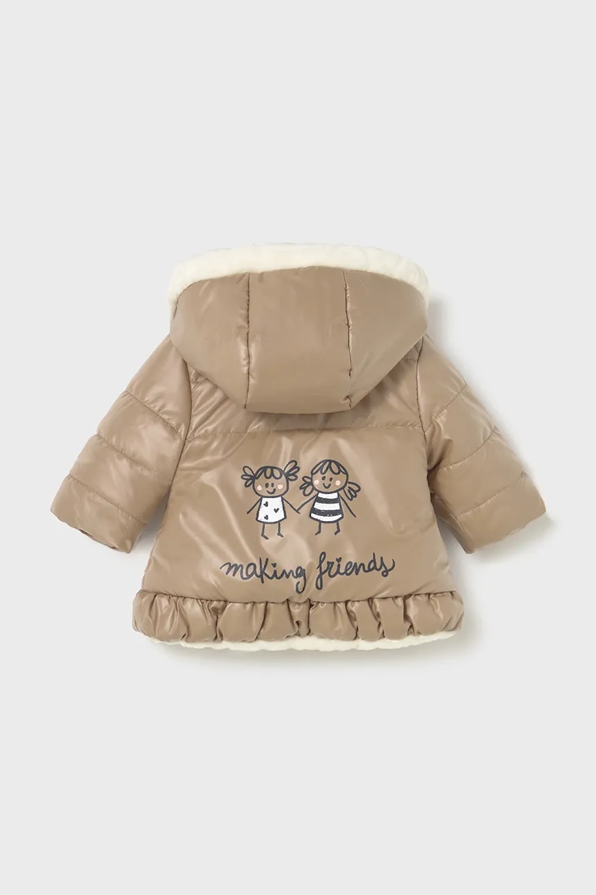 Двусторонняя детская куртка Mayoral Newborn цвет коричневый 2404 в Днепре