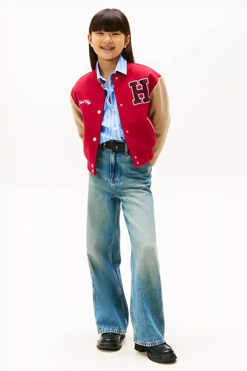 Dětská bomber bunda s příměsí vlny Tommy Hilfiger (obrázek 4)