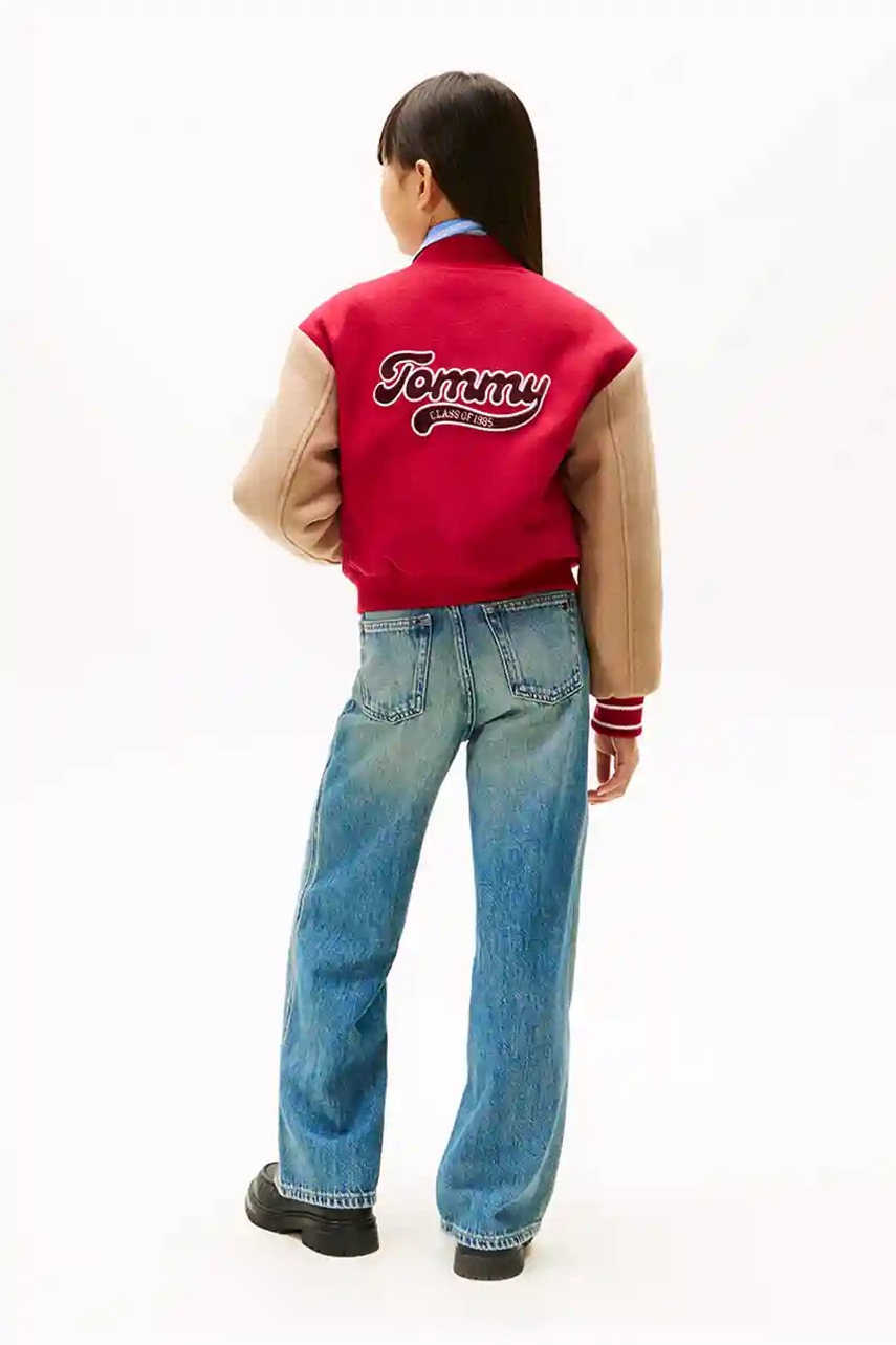 Dětská bomber bunda s příměsí vlny Tommy Hilfiger (obrázek 5)