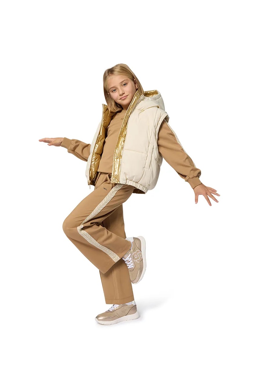 BOSS geacă copii culoarea auriu, J52430