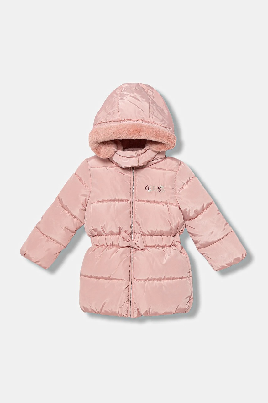 Levně Kojenecká bunda Guess růžová barva, A5BL02 WB240