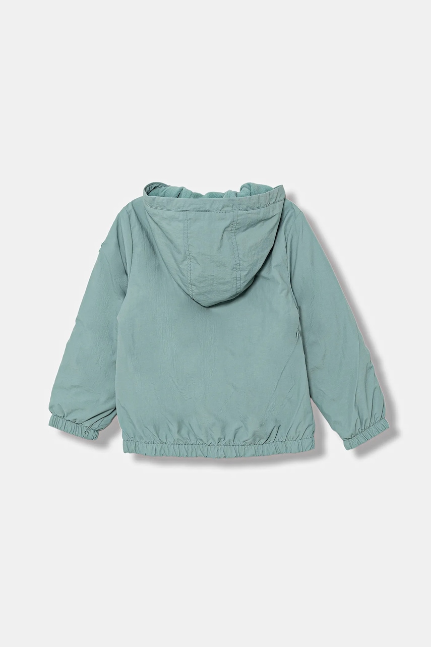 Levně Dětská bunda United Colors of Benetton tyrkysová barva, 2IGGGN03U