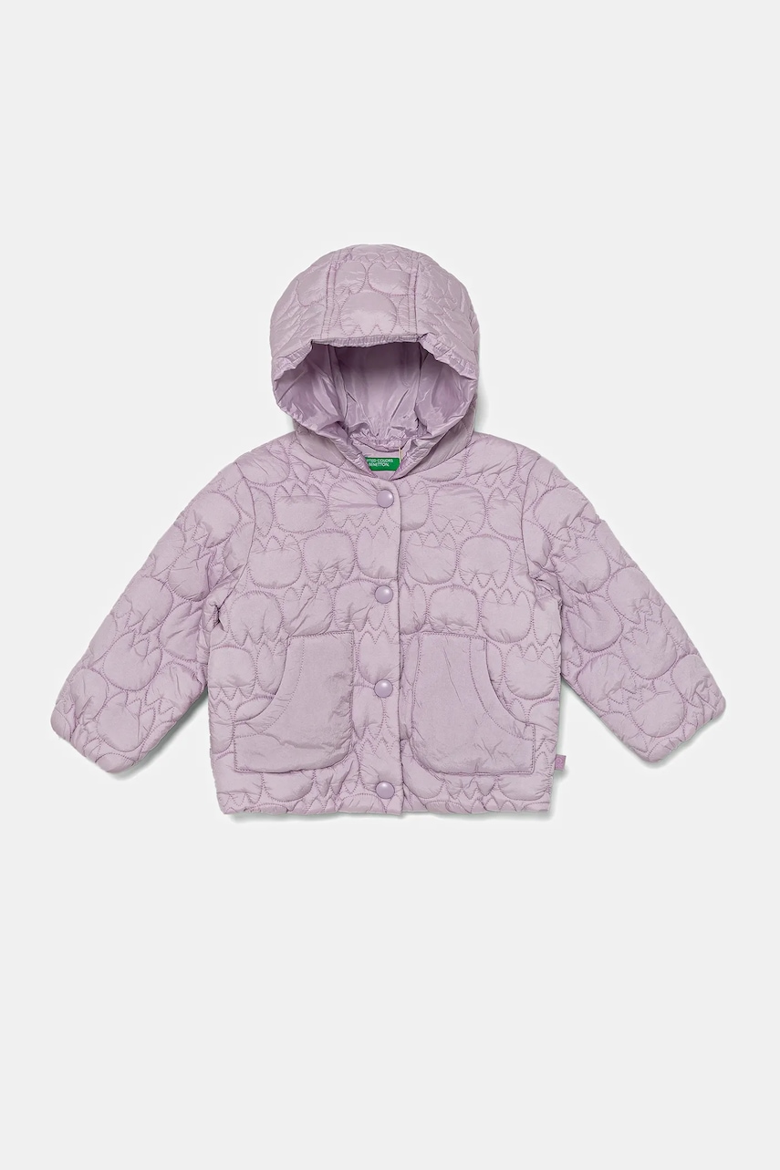 United Colors of Benetton geacă copii culoarea violet, 2YCUGN042
