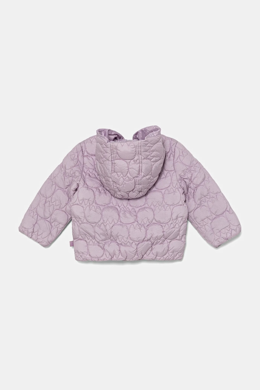 Детская куртка United Colors of Benetton цвет фиолетовый 2YCUGN042 Детская куртка United Colors of Benetton цвет фиолетовый 2YCUGN042