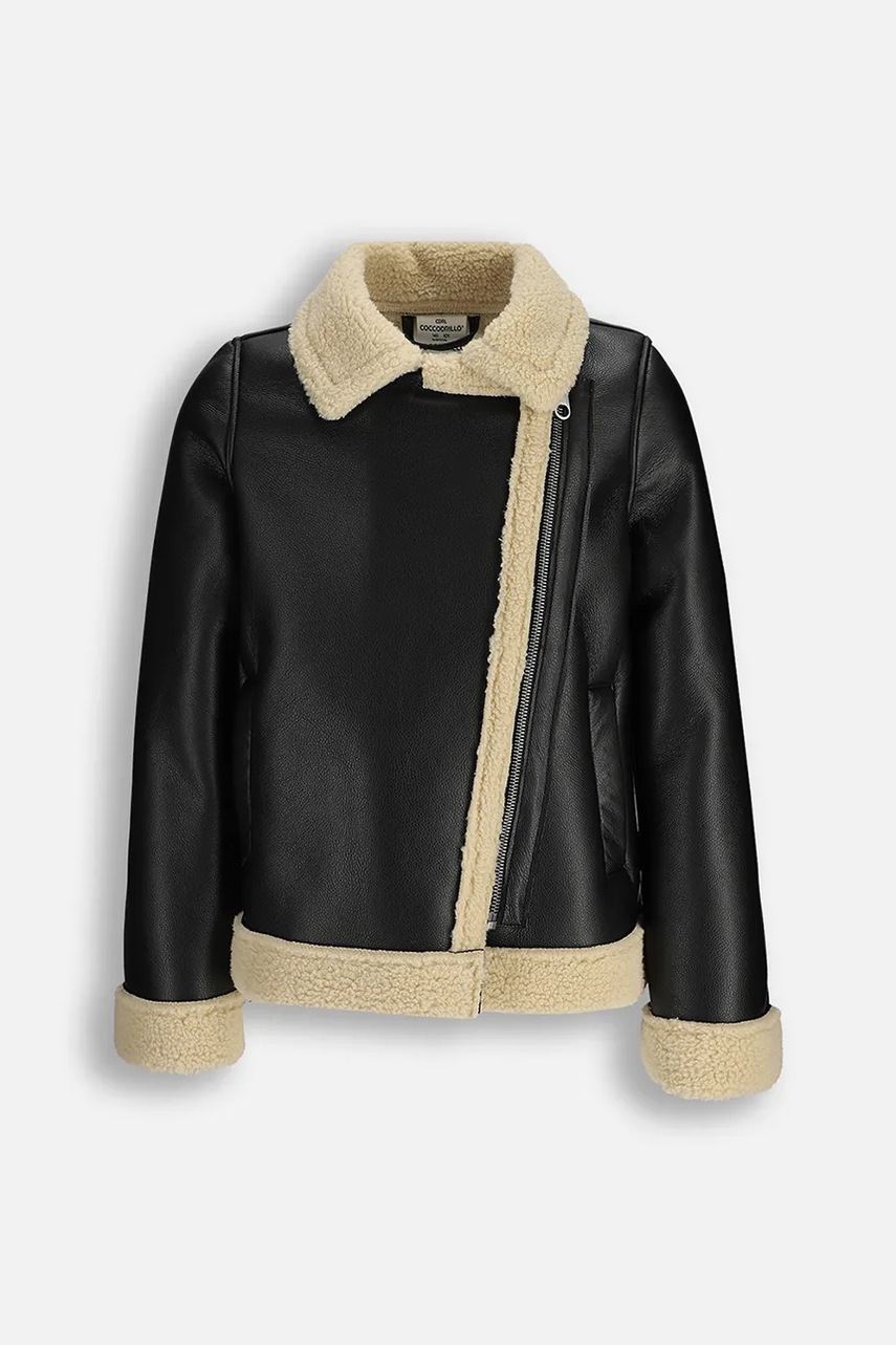 Детская куртка Coccodrillo цвет чёрный OUTERWEAR GIRL JUNIOR