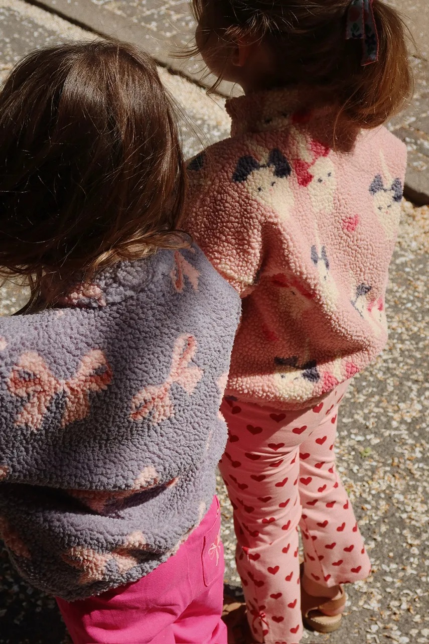 Куртка Konges Sløjd JODY TEDDY JACKET GRS цвет розовый KS104478